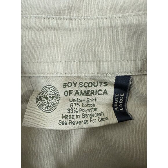 Boy Scouts Of America Mens Adult Size Large Official Uniform Shirt Extra Patches - Picture 10 of 16
